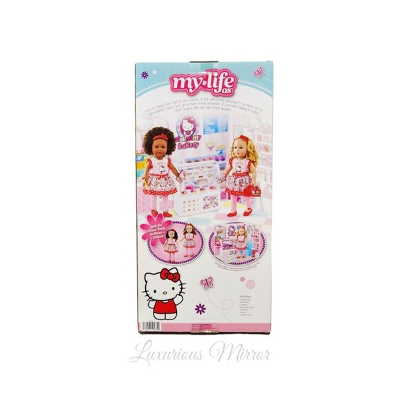 My Life As Hello Kitty Baker Blonde Hair Gray Eyes Poseable Doll 18" Light NEW - Picture 4 of 6